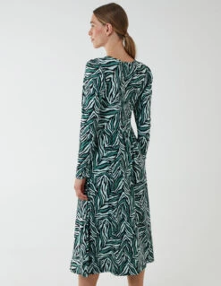 Twist Front Midi Dress -Moda Ulla Shop BV222810 GREEN 89