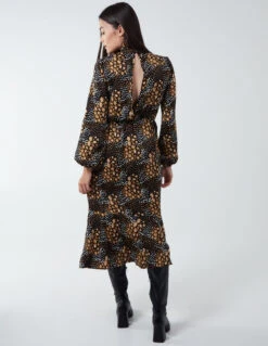 Blouson Elasticated Wrap Midi Dress -Moda Ulla Shop BV222834003 87986