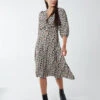 Knot Front Keyhole Dress -Moda Ulla Shop BV222844003 87953
