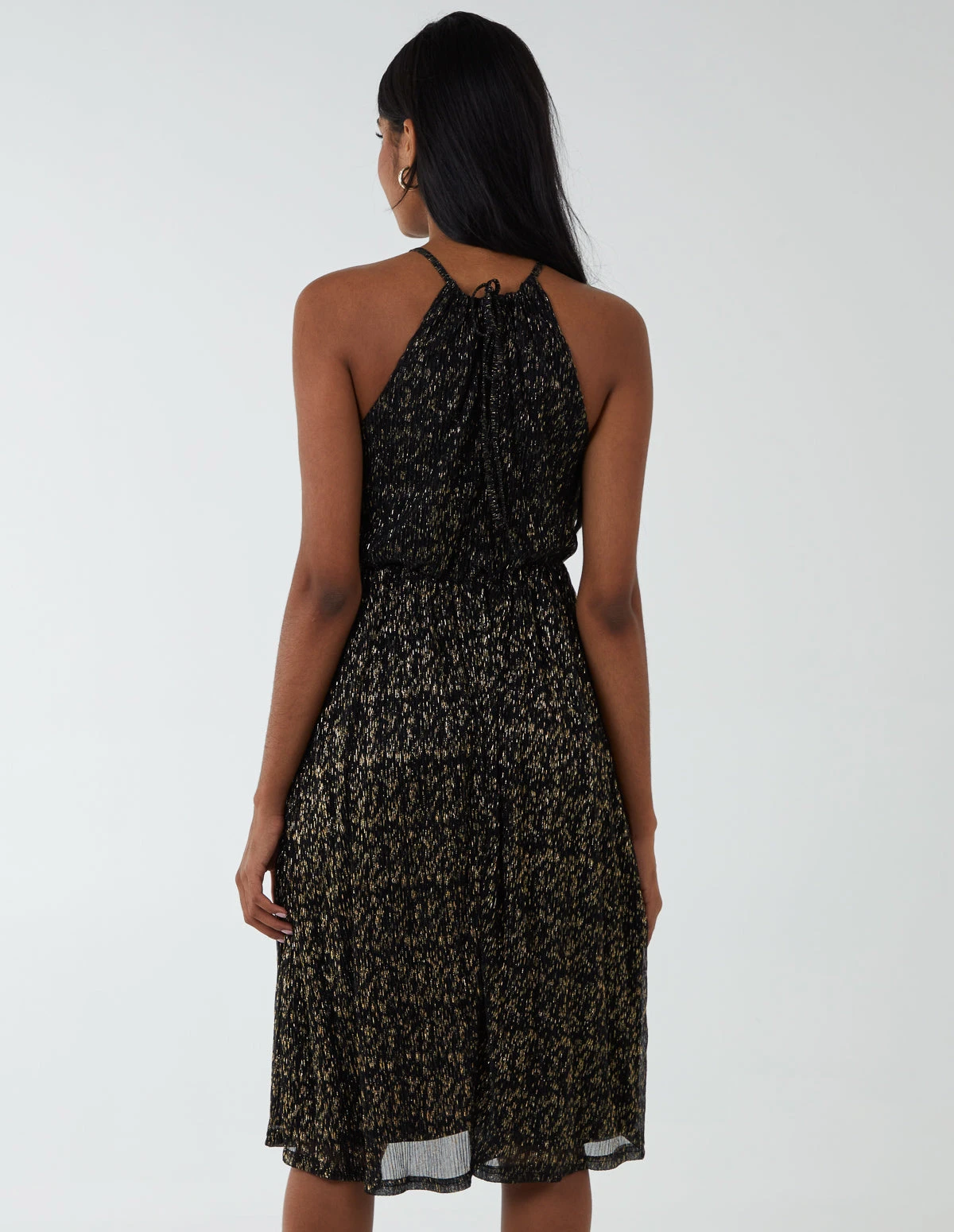 Blouson Halter Neck Midi Dress 6 Blouson Halter Neck Midi Dress - Image 4