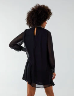 Shift Diamante Collar Midi Dress -Moda Ulla Shop BV222911 BLACK 131