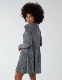 Lurex Swing Mini Dress 11 Lurex Swing Mini Dress -Moda Ulla Shop BV222927 SILVER 4