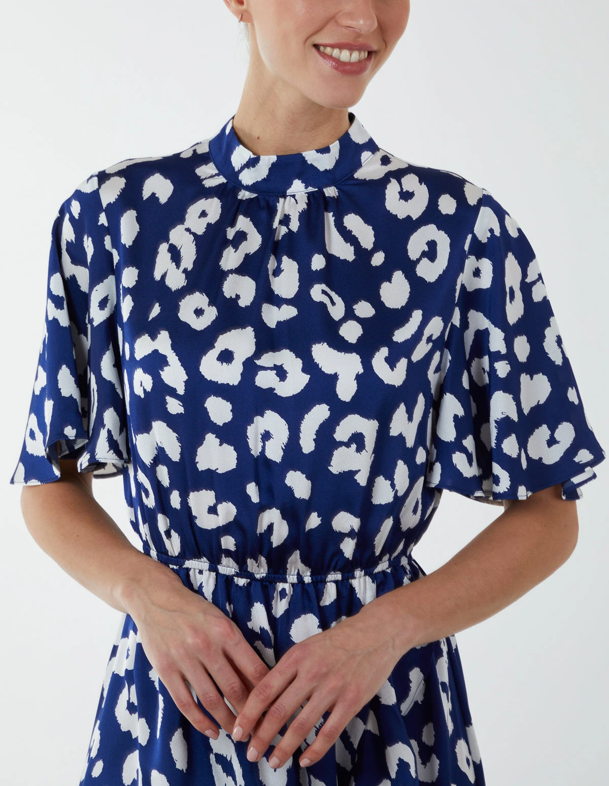 Angel Sleeve Wrap Ruffle Midi Dress 4 Angel Sleeve Wrap Ruffle Midi Dress - Image 2