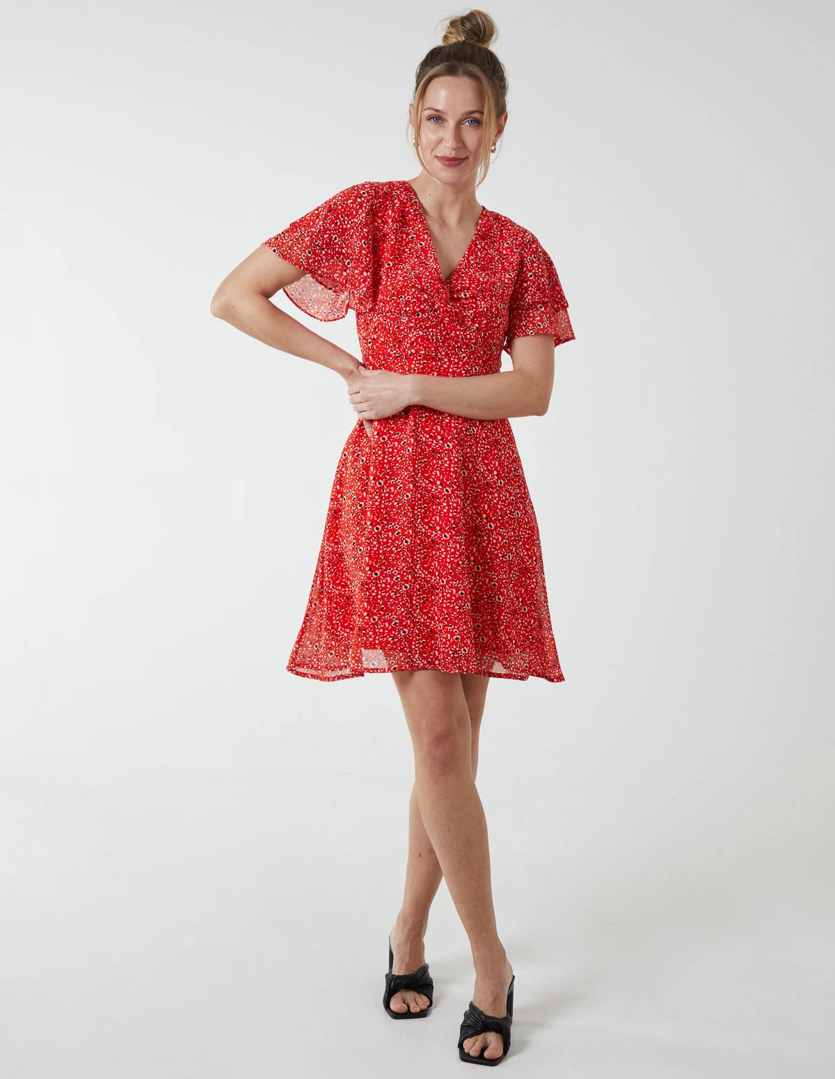 Knot Front Mini Dress 5 Knot Front Mini Dress - Image 3