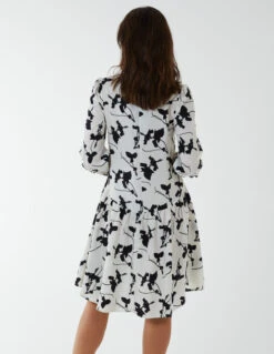 Mandarin Collar High Low Mini Dress 8 Mandarin Collar High Low Mini Dress -Moda Ulla Shop BV233882 CREAM 0476