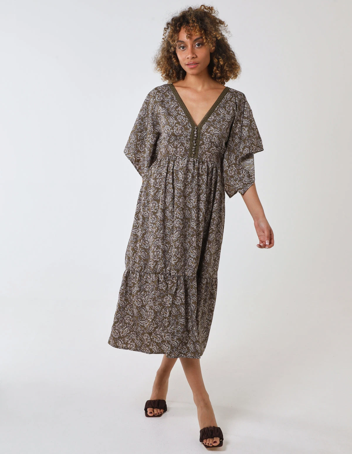 Crochet Bust Kimono Sleeve Dress 6 Crochet Bust Kimono Sleeve Dress - Image 4