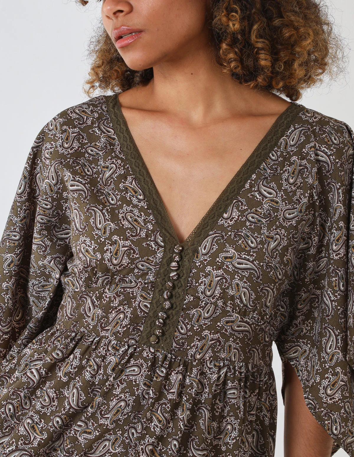 Crochet Bust Kimono Sleeve Dress 4 Crochet Bust Kimono Sleeve Dress - Image 2