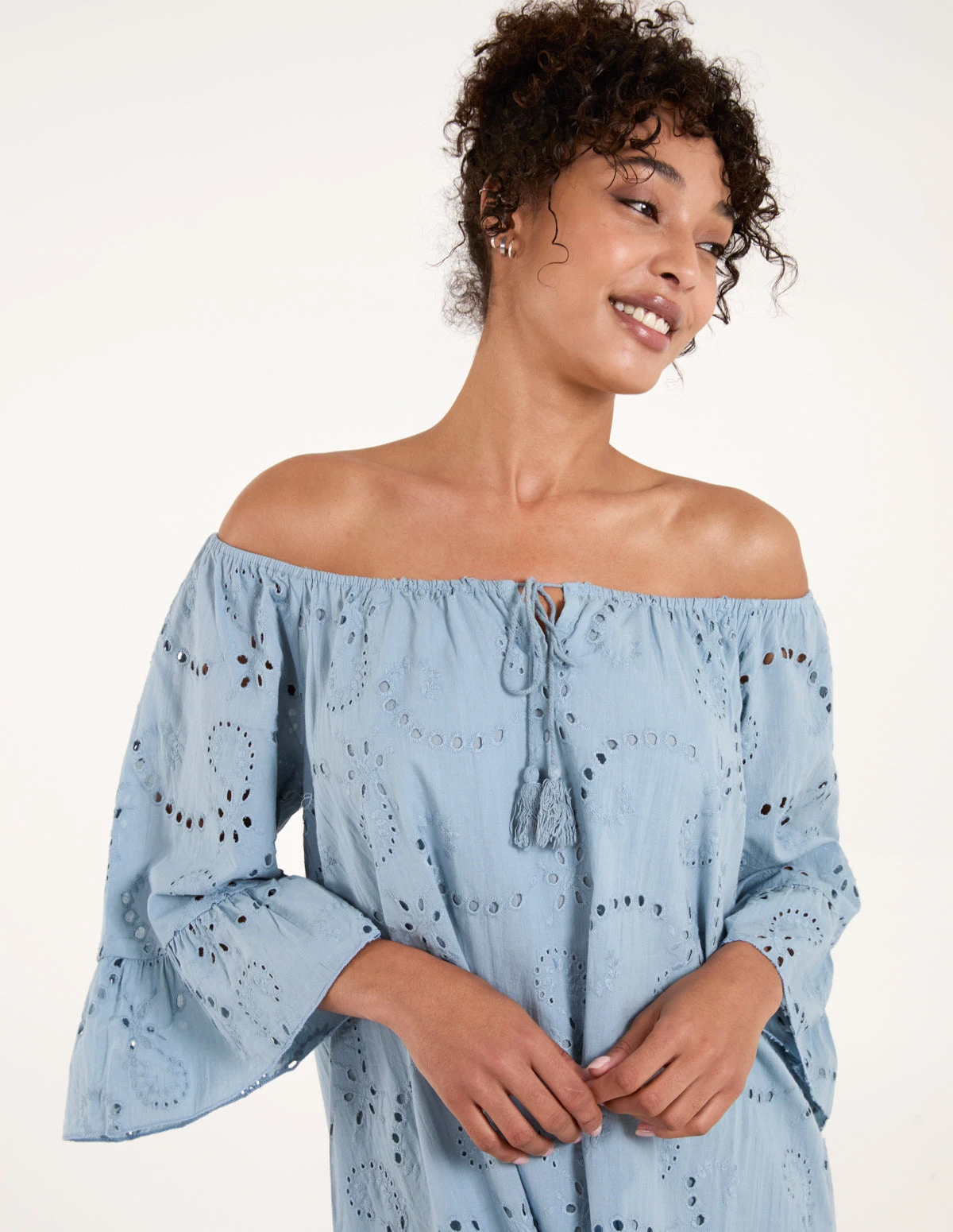 Broderie Tunic Smock Dress 4 Broderie Tunic Smock Dress - Image 2