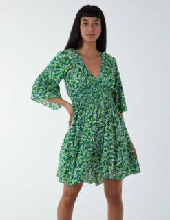 Shirred Bust Dress
