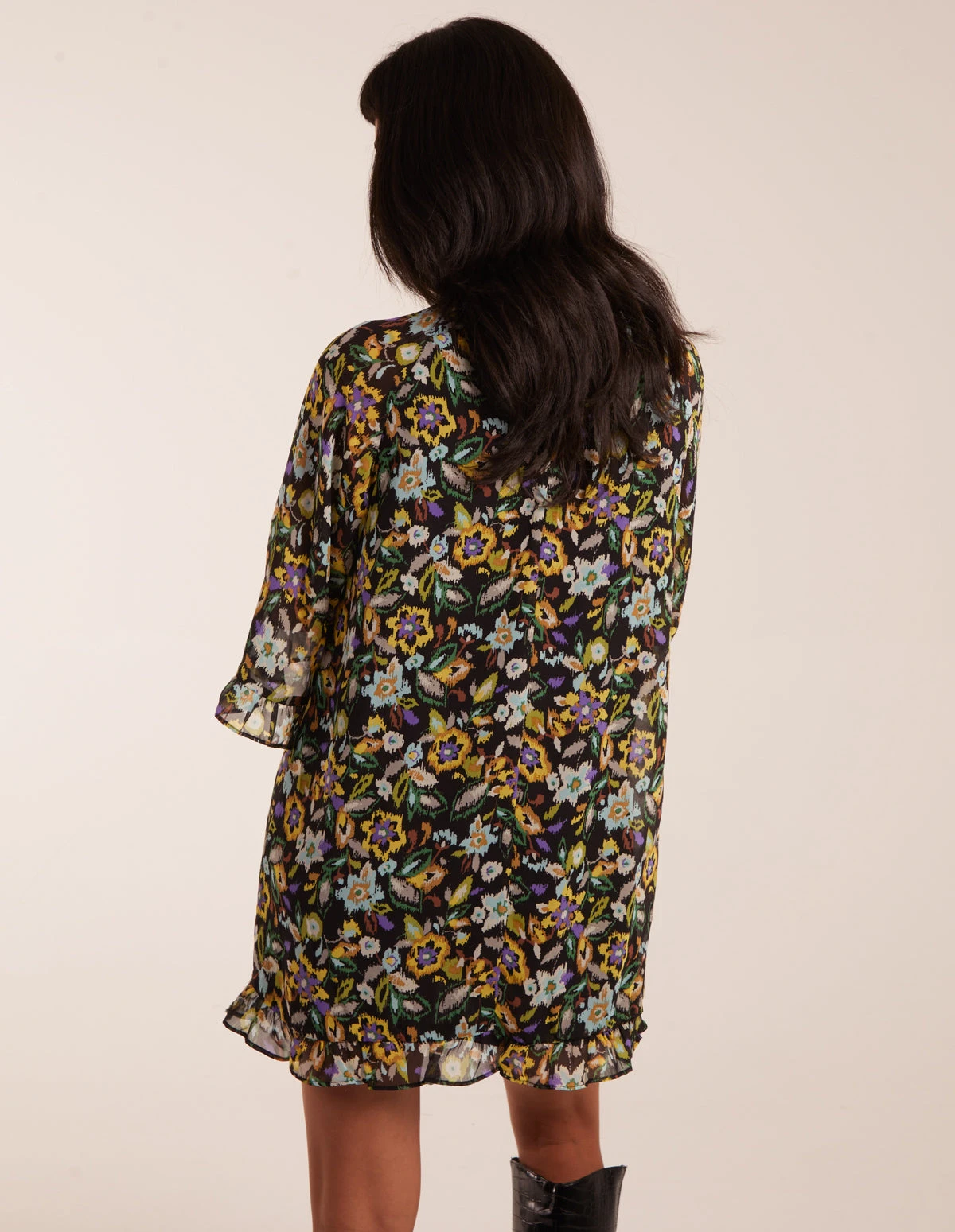 Floral Raglan Sleeve Tunic Dress 6 Floral Raglan Sleeve Tunic Dress - Image 4