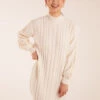 Cable Knit Dress 2 Cable Knit Dress -Moda Ulla Shop BV234525 IVORY 3