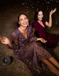 Shirred Waist Maxi Dress