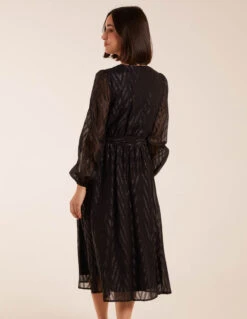 Lurex Wrap Midi Dress -Moda Ulla Shop BV234865003 113241