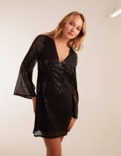 Angel Sleeve Mini Dress