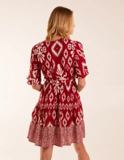 Button Front Rope Tie Dress -Moda Ulla Shop BV245019092 131568