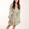 Long Sleeve Belted Shirt Mini Dress -Moda Ulla Shop BV245040023 131706