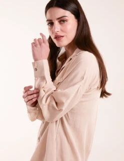 Utility Shirt Dress -Moda Ulla Shop BV245841 STONE 1757