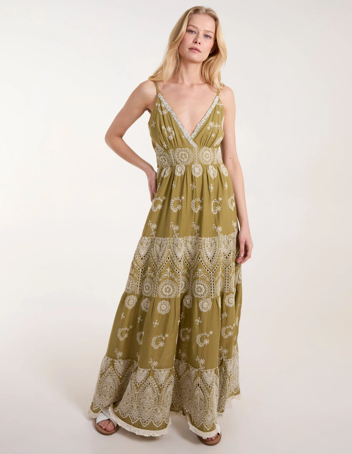 Cami Maxi Dress With Embroidery 3 Cami Maxi Dress With Embroidery