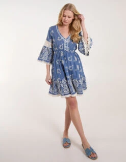 Embellished And Embroidered Mini Dress 8 Embellished And Embroidered Mini Dress -Moda Ulla Shop BV245875002 131667