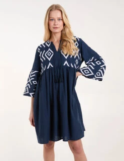 Embroidered Tunic Dress