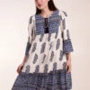 Mix Print Smock Dress With Tassel -Moda Ulla Shop BV245901002 131588