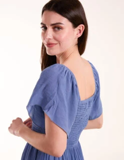 Milkmaid Square Neck Flutter Sleeve Dress 8 Milkmaid Square Neck Flutter Sleeve Dress -Moda Ulla Shop BV245903018 130679