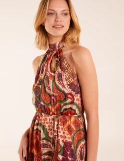 Halter Neck Tassel Detail Midi Dress 9 Halter Neck Tassel Detail Midi Dress -Moda Ulla Shop BV245905116 131763