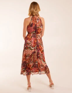 Halter Neck Tassel Detail Midi Dress 10 Halter Neck Tassel Detail Midi Dress -Moda Ulla Shop BV245905116 131764