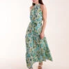 Halter Neck Paisley Maxi Dress 1 Halter Neck Paisley Maxi Dress -Moda Ulla Shop BV245907 GREEN 3442 2