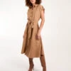 Button Front Midi Utility Shirt Dress 1 Button Front Midi Utility Shirt Dress -Moda Ulla Shop BV245946084 134646