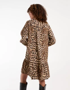 Shirred Front Tie Neck Smock Dress -Moda Ulla Shop BV246800025 132735