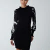 Marble Sleeve Dress -Moda Ulla Shop BV2563 BLACK 22844