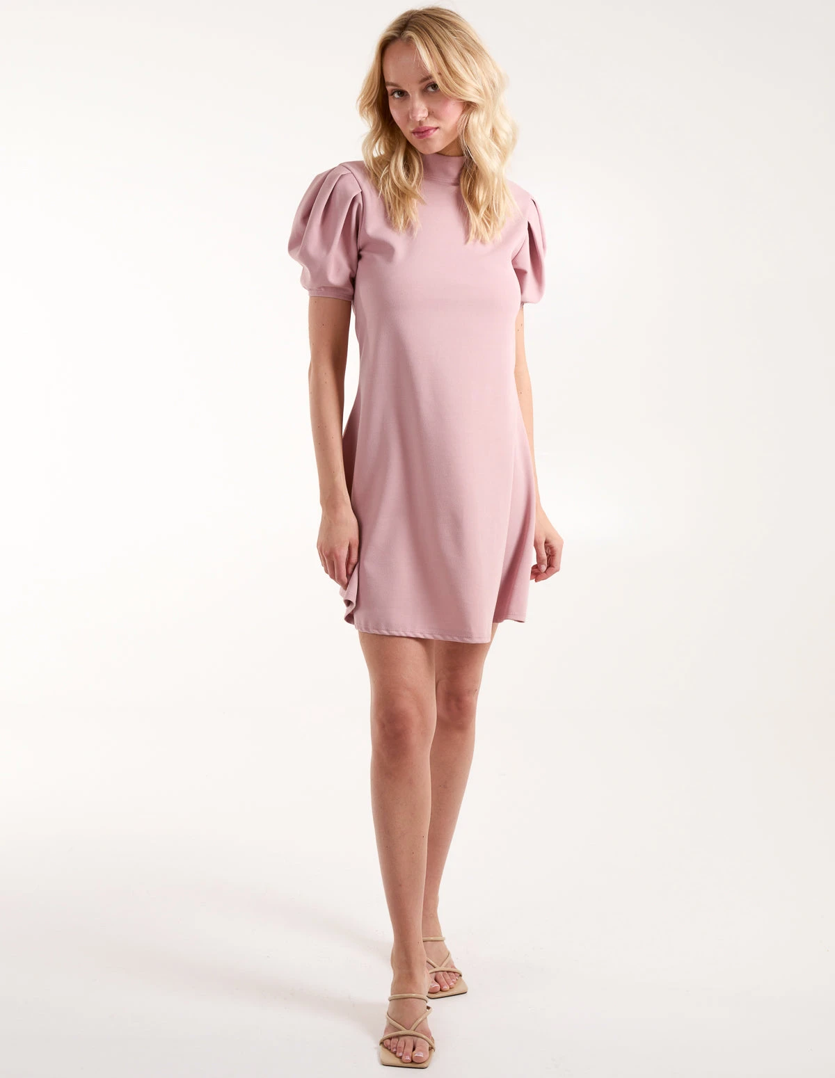 Puff Sleeve Swing Dress 4 Puff Sleeve Swing Dress - Image 2