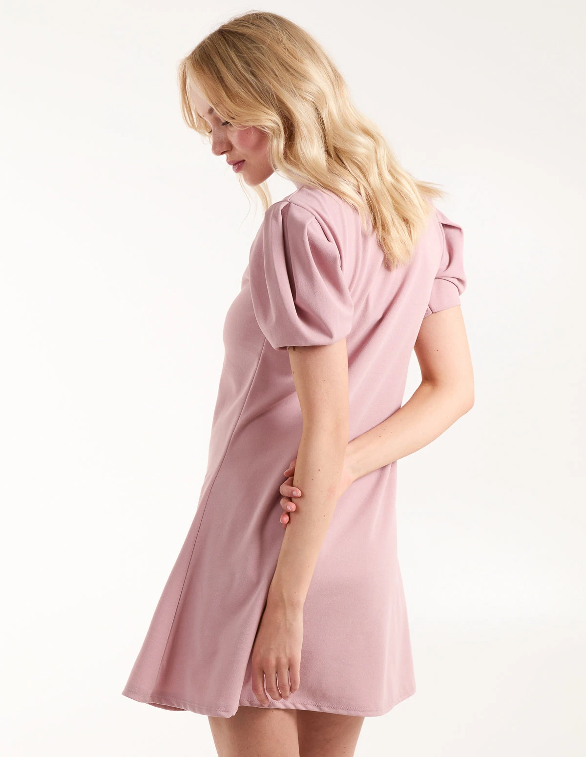 Puff Sleeve Swing Dress 6 Puff Sleeve Swing Dress - Image 4