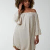 Bardot A Line Tunic Dress -Moda Ulla Shop BV2710 STONE 2953