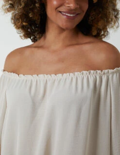 Bardot A Line Tunic Dress -Moda Ulla Shop BV2710 STONE 2963