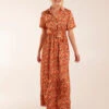 Maxi Shirt Belt Dress -Moda Ulla Shop BV3144153 129466