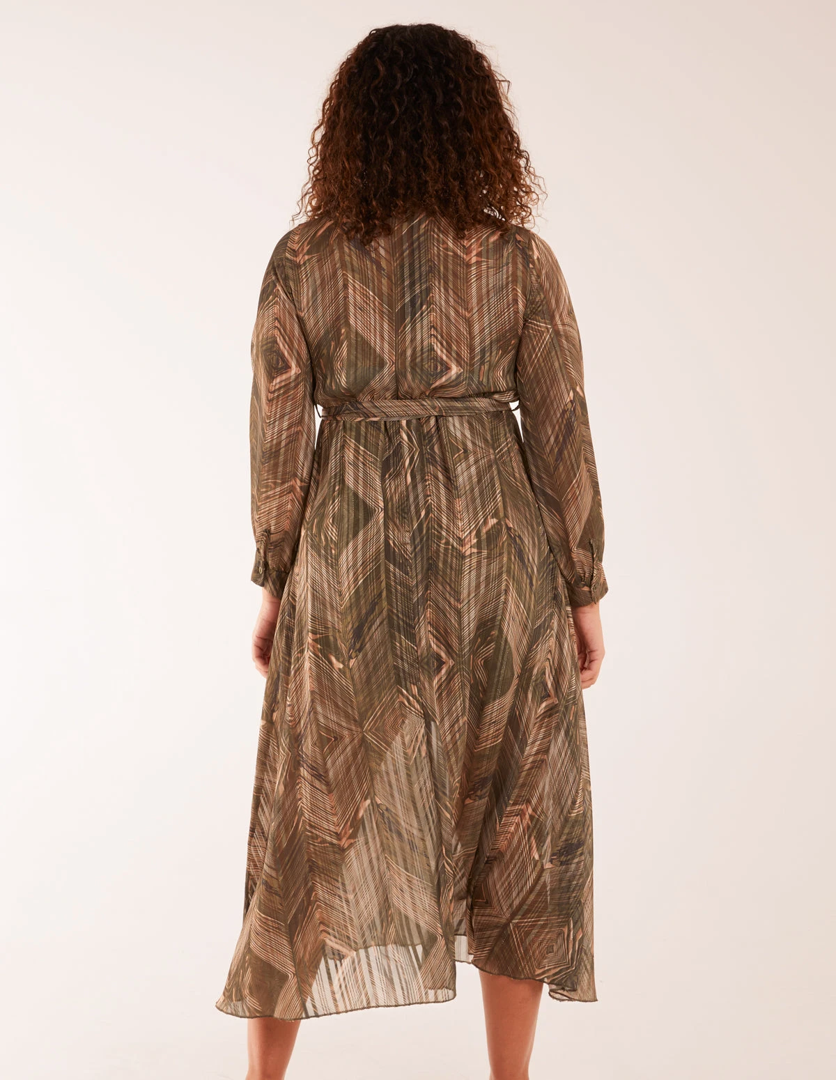 Metallic Chevron Diamond Print Dress 6 Metallic Chevron Diamond Print Dress - Image 4