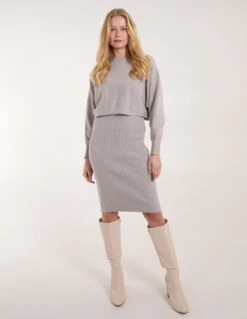 2 In 1 Knitted Dress And Jumper