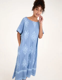 Tribal Print Dress With Pockets