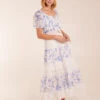 Crochet Printed Tassel Round Neck Maxi Dress -Moda Ulla Shop BV5097002 127756