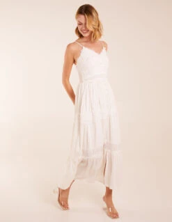 Spaghetti Strap Crochet Lace Maxi Dress -Moda Ulla Shop BV5109014 130201