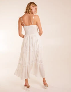 Spaghetti Strap Crochet Lace Maxi Dress -Moda Ulla Shop BV5109014 130202