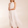 Halter Neck Crochet Detailed Maxi Dress 1 Halter Neck Crochet Detailed Maxi Dress -Moda Ulla Shop BV5110 IVORY 1275