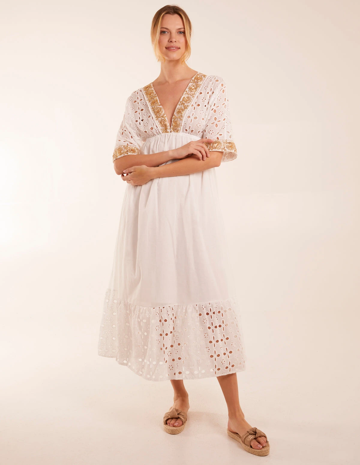 V-Neck Short Sleeve Dress 5 V-Neck Short Sleeve Dress - Image 3