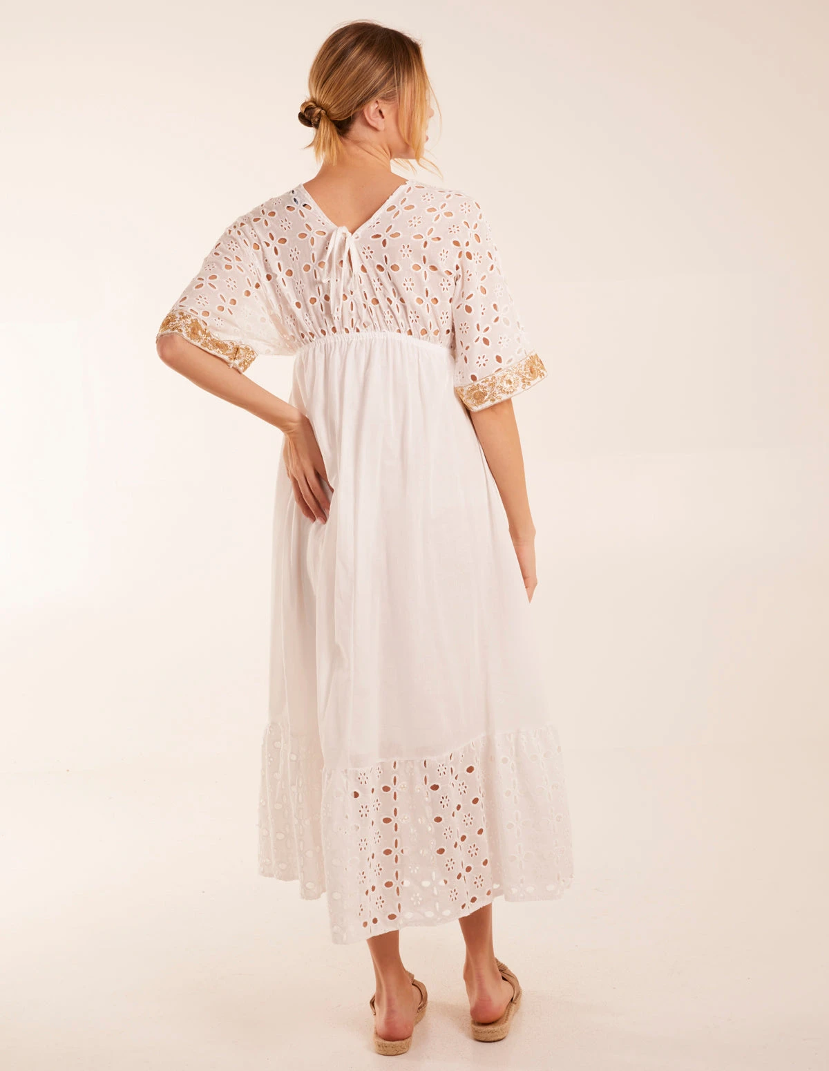 V-Neck Short Sleeve Dress 6 V-Neck Short Sleeve Dress - Image 4