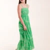 Broderie Anglaise Shirred Bust Dress -Moda Ulla Shop BV5169 GREEN 1012