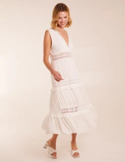 Angel Sleeve Tiered Maxi Dress -Moda Ulla Shop BV5170014 130213