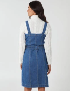 Button Front Pocket Denim Midi Dress 11 Button Front Pocket Denim Midi Dress -Moda Ulla Shop NL9821B1018 58089
