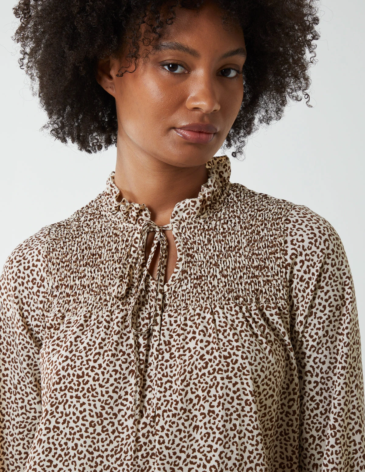 Shirred Cheetah Smock Dress 4 Shirred Cheetah Smock Dress - Image 2